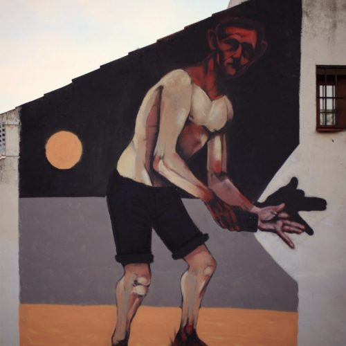 Pintura Mural en la fachada de una casa