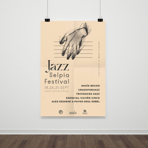 cartel para evento de jazz