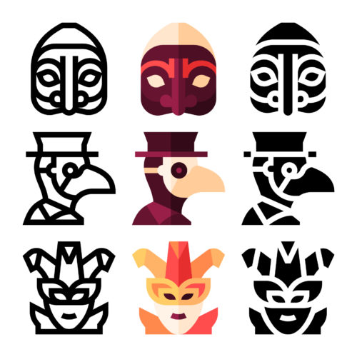 Iconos para flaticon - máscaras